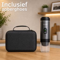 Draagbare Koffiemachine - 20 Bar - Espressomaker voor Onderweg - Inclusief Beschermhoes - 150 ml - 7500 mAh Oplaadbaar - Draagbaar koffiezetapparaat - Cups & Gemalen Koffie - Camping & Reizen - Espresso & Lungo - Seltrix - Grijs — thumbnail 2