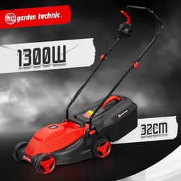 Grasmaaier en trimmer - Tuinonderhoud set - Gazon verzorgen - Elektrisch aangedreven - 32 cm maaibreedte - Rood — thumbnail 5