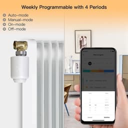 Radiatorthermostaat - Slimme Radiatorklep - Energie Besparen - App Bediening Op Afstand - M30 x 15 mm - Wit — thumbnail 3