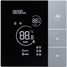 Slimme Thermostaat - Vloerverwarming Controle - Energie Besparen - App Bediening - 10x10x7 cm - Wit — thumbnail 1