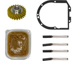 Reparatieset Keukenmachine - Onderdelen Set - Apparaat Repareren - Voedselveilig Vet - 4 Motorkooltjes - Zwart