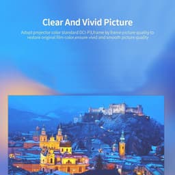 Dailygoody - Mini LED-projector - 1080P Full HD - Draagbare Outdoor Reisfilmprojector - Geel en Wit - Smart Home Theater - Geschikt voor PC Tablet Sma... — thumbnail 2