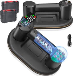 Pack of 2 Battery Suction Lifter 300 kg 24 cm - Dual Motor - 4000 mAh Li-ion - LCD Display — thumbnail 1