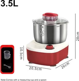 Deegmaker Keukenmachine - Deegkneder Mixer - Bakken Thuis - Constante Temperatuur Fermentatie - 5L Kom - Rood — thumbnail 5
