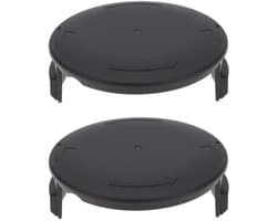 Byshayne- Grasmaaier Spoel Dop 86x34mm - 2x Spoel Cap - Kunststof - Zwart - Slijtvast - Bescherming Lijnspoel - Spoeldop