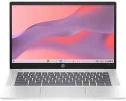 HP Chromebook 14a-nf0131wm Intel® N N200 35,6 cm (14") HD 4 GB LPDDR5-SDRAM 128 GB eUFS Wi-Fi 6 (802.11ax) ChromeOS Zilver