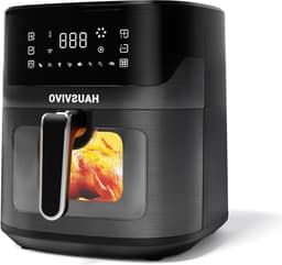 Heteluchtfriteuse XL - Airfryer met venster - Gezond koken - 8 programma's touchscreen - 65 liter - Zwart — thumbnail 1