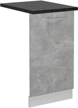 Vaatwasserpaneel 45 cm R-Line Betonlook Antraciet Onderkast Keuken — thumbnail 1