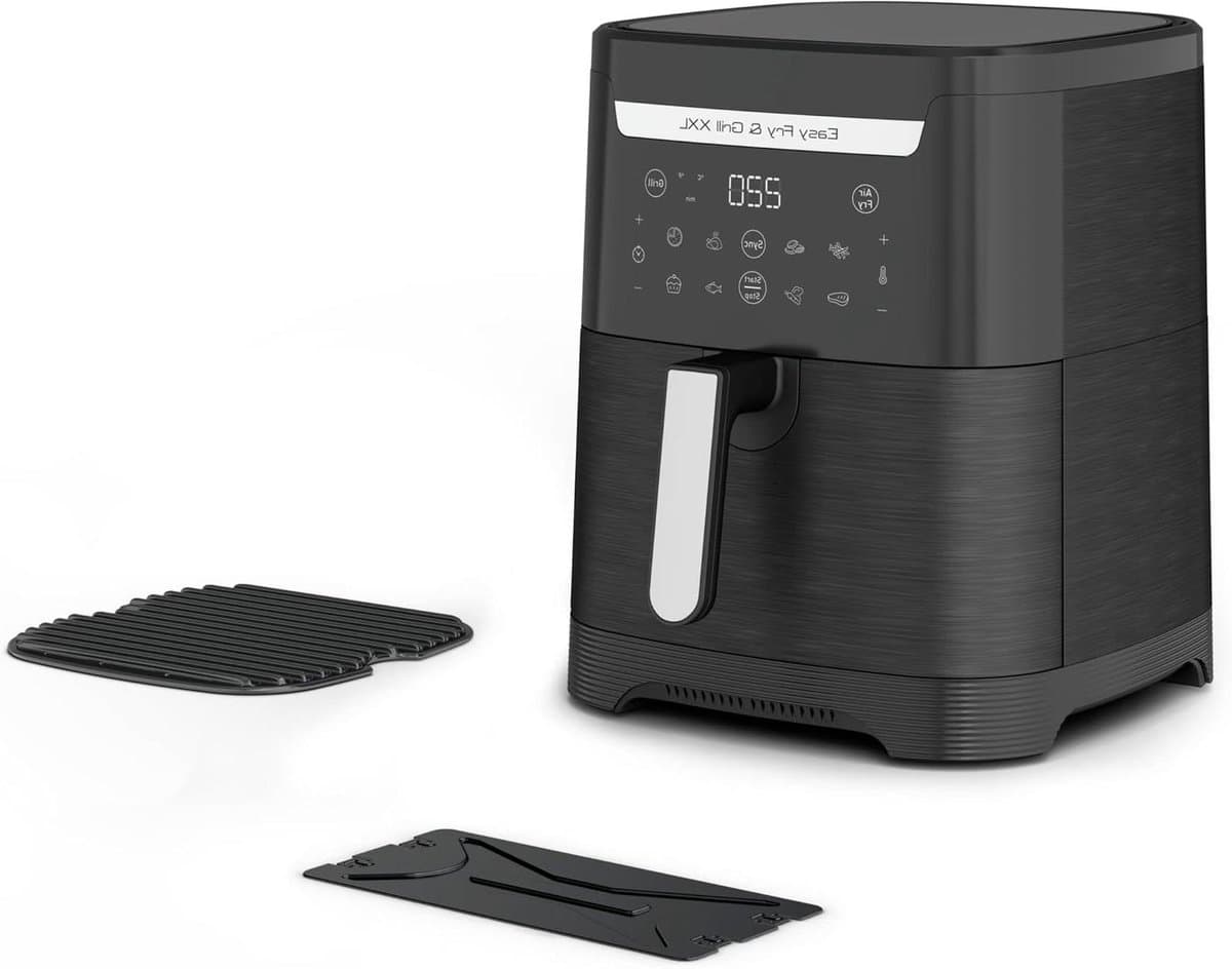 Heetluftfriteuse Grill - Airfryer XXL - Gezond Koken - Dubbele Kookzone - 6.5 Liter - Zwart — afbeelding 1