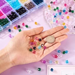 Transparante acrylkralen van 8 mm diameter, 640 stuks voor het maken van DIY sieraden met een heldere en lichte uitstraling — thumbnail 4