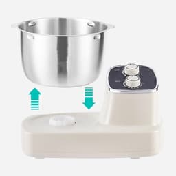 Deegmixer Keuken - Elektrische Mixer - Bakken en Koken - 360° Verwarmings-technologie - 5 Liter Inhoud - Zilver — thumbnail 3