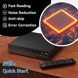 DVD Speler met HDMI - Blu Ray Spelers - Externe DVVD Speler -Zwart - Afstandsbediening — thumbnail 4