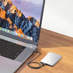 Harde Schijf Kabel - Externe Datakabel - Bestanden Overzetten - Hoge Snelheid 5Gbps - 30 cm Lang - Zwart — thumbnail 5