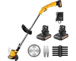 Handgrasmaaier - Cilinder maaier - Gazon onderhoud - Lithium Batterij - 14 cm snijbreedte - null