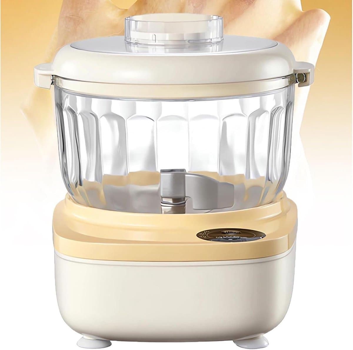 Deegmixer - Kneedmachine Keuken - Zelf Deeg Maken - Zuignap Basis Stabiliteit - 2 liter inhoud - Wit — afbeelding 1