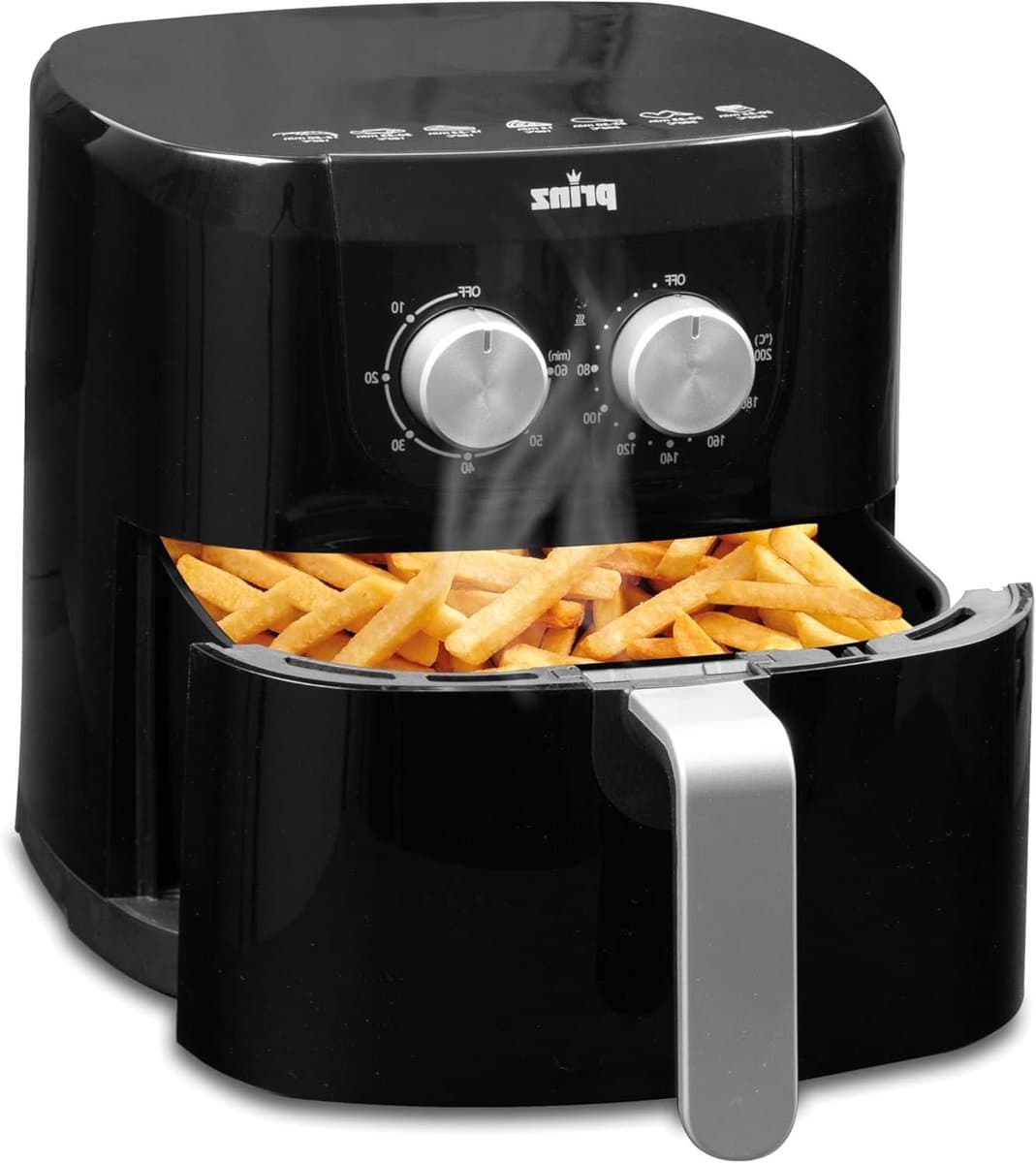 Heteluchtfriteuse - Airfryer Frituurpan - Gezond Frituren - 4 Liter Capaciteit - 30 x 29 x 30 cm - Zwart — afbeelding 1