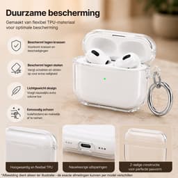 Case geschikt voor Samsung Galaxy Buds 4 / 4 Pro (2026) Hoesje – Transparant TPU Case met Ring - Helder — thumbnail 3