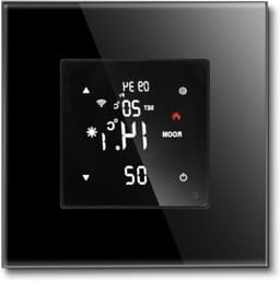 Slimme Thermostaat - Temperatuurregelaar - Woning Verwarming - Wifi & Spraakbesturing - 110x1x1 cm - Zwart — thumbnail 1