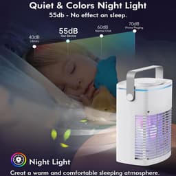 Draagbare Airco - Persoonlijke Koeler - Persoonlijke Koelte - 4-in-1 Functie - 1000 ml Reservoir - Wit — thumbnail 3