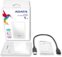 Externe Harde Schijf - Draagbare Opslag - Bestanden Opslaan - Slank Krasbestendig - 1 TB - Wit — thumbnail 2