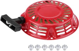 Startmotor Grasmaaier - Trekstarter Onderdeel - Motor Starten - Robuuste Constructie - 2KW 168F - Zwart — thumbnail 1