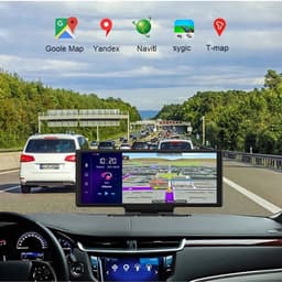 Dashcam voor Auto - 10.26” Dashcam ADAS GPS Navigatie - Android 8.1 - Remote Monitor & Rijassistentie - 2G With 10m RCC - Zwart — thumbnail 2