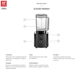 Zwilling Enfinigy Serie - Blender - Hoge Capaciteit - 3100W - Zwart — thumbnail 2