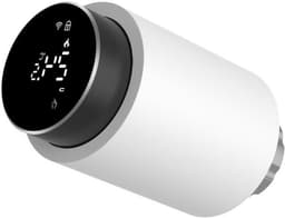 Thermostatische Radiator Klep - Slimme Verwarming - Energie Besparen - App en Spraakbesturing - 8 mm Motor - Wit Zwart — thumbnail 1