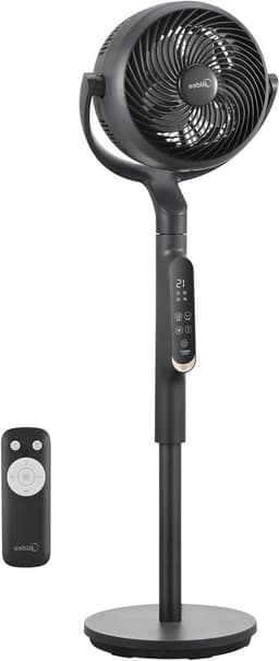 Staande Ventilator - Vloerventilator - Ruimte Koelen - 15 Snelheden - 78-110 cm - Zwart — thumbnail 1