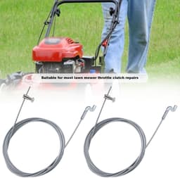 Dailygoods- Gaskabel 2000 mm - Flexibele Kabel - Z-haak Motorremkabel - Staal - Diameter 1,5 mm - Duurzaam en Sterk — thumbnail 4