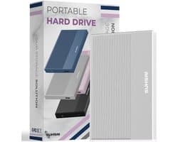 Externe Harde Schijf - Draagbare Opslag - Bestanden Opslaan - Snelle Dataoverdracht - 120GB Capaciteit - Zilver