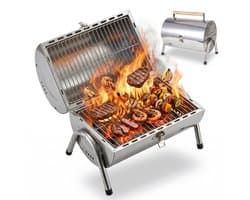 Tafelgrill - 41,5x35x24,5 cm - zilver