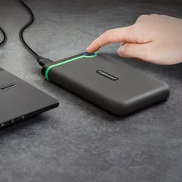 Externe Harde Schijf - Opslagstation - Data Opslag - Schokbestendig Ontwerp - 1 TB - Grijs Groen — thumbnail 2