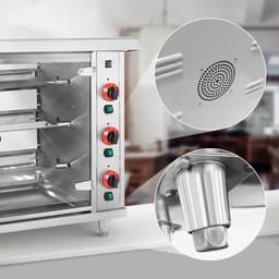 Royal Catering RCGCG-15 - Gas Kipgrill - 15 kW - Drie Spitten - Staal en Glas — thumbnail 5