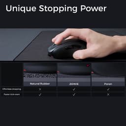 BenQ ZOWIE G-SR III grote gaming muismat voor e-sports zwart 47x39 cm - Vochtbestendige stof - Consistente glijbeweging en controle - Uniforme medium-zachte HD-rubber onderzijde - Gestikte randen - Antislip onderzijde — thumbnail 3