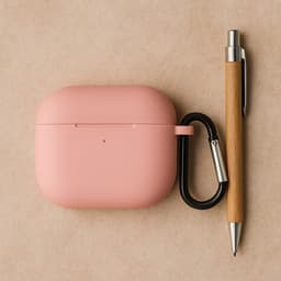 ShieldCase Siliconen Hoesje Geschikt voor Airpods 4 - Siliconen Case voor Apple Airpods 4 Case Hoesje - Lichtroze — thumbnail 4