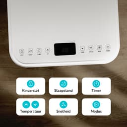 Bloomfold Mobiele Airco - 9.000 BTU - 4-in-1 - Airconditioning met Raamafdichtingskits - Slaapkamer airconditioning - Woonkamer airconditioning - tot 25m² koelen - Wifi modus & App — thumbnail 4