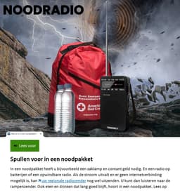 Transnect® - Draagbare Noodradio - Zwart - AM/FM - Op Batterijen - Koptelefoonaansluiting - Draagbare Radio - Wereldradio - Noodpakket Must Have - Zakradio - Voor Rampen - Kleine - Transistor Radio - Telescopische Antenne — thumbnail 4