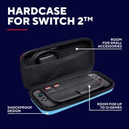Trust GXT1251RB HARDCASE – Switch 2 Hardcase – Beschermhoes voor Switch 2 – voor Console & Joy–Cons – Rood/Blauw — thumbnail 2