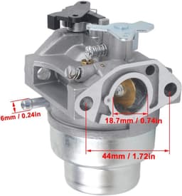 Carburateur voor grasmaaier en hogedrukreiniger - Handmatige choke met luchtfilterbehuizing — thumbnail 3
