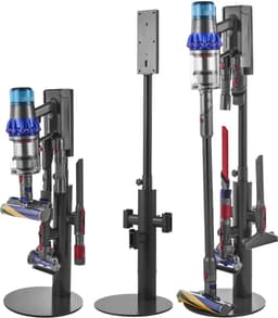 Stofzuigerstandaard 130 Cm, Compatibel met Dyson V7 V8 V10 V11 V12 V15 Sv10 Sv12 Sv14 Sv18 Sv21 Staande Stofzuigers & Accessoires, In Hoogte Verstelbare Houder met 3 Clips — thumbnail 1