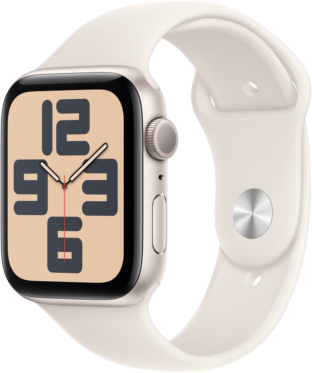 Apple Watch Se GPs 44mm Starlight Sport Band M/l Smartwatch Aluminium — afbeelding 1