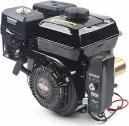 Horizontale 7,5 pk motor, 212 CC viertakt met elektrische starter - krachtpatser voor compressor, onkruidsteker, grasmaaier en meer — thumbnail 1