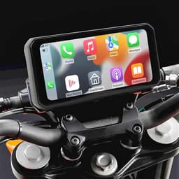 6.25 Inch Screen Front Rear Motorcycle DVR | 1440P Dual Camera Dashcam | IP67 Waterproof | Car GPS | Wireless CarPlay | 256GB TF Card — thumbnail 5