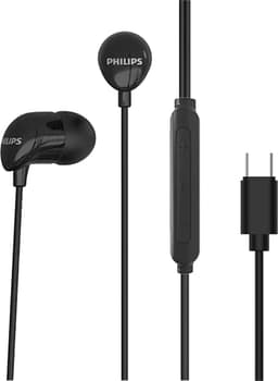 Philips oordopjes met draad - USB-C - Remote met microfoon - zwart — thumbnail 2