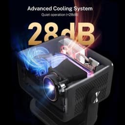 Beamer Smart - 800 ANSI Lumen - Native 1080p Resolutie - LCD Scherm - Android 14 OS - Voor Thuisbioscoop En Buiten — thumbnail 5