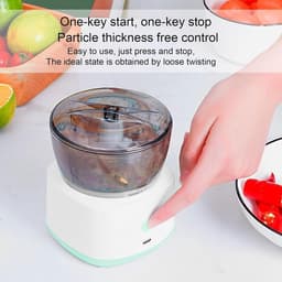 Babyvoedselverwerker - Antislip draadloze elektrische voedselhakker - RVS keukenbenodigdheden - multifunctionele voedselverwerkers voor babyvoeding - vlees - groenten — thumbnail 2