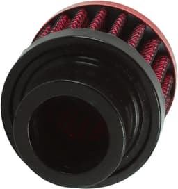 Auto-luchtoliefilter 25 mm, koude luchtaanzuigfilter voor auto-aanzuigaanpassing, turbo-ontluchting, crankventilatie, rood — thumbnail 3