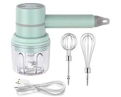 Blender-garde-2-in-1 draadloze elektrische blender, draagbare multifunctionele keukenmachine, kan worden gebruikt om eieren te mixen, slagroom te kloppen, knoflook te hakken, enz