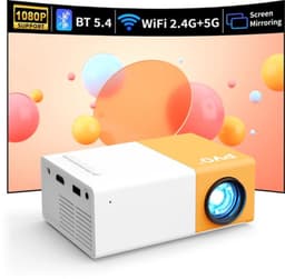 Mini Beamer Draadloos WiFi - 1920 x 1080 Resolutie - LED - Draagbaar - Voor Thuisbioscoop En Gaming — thumbnail 1